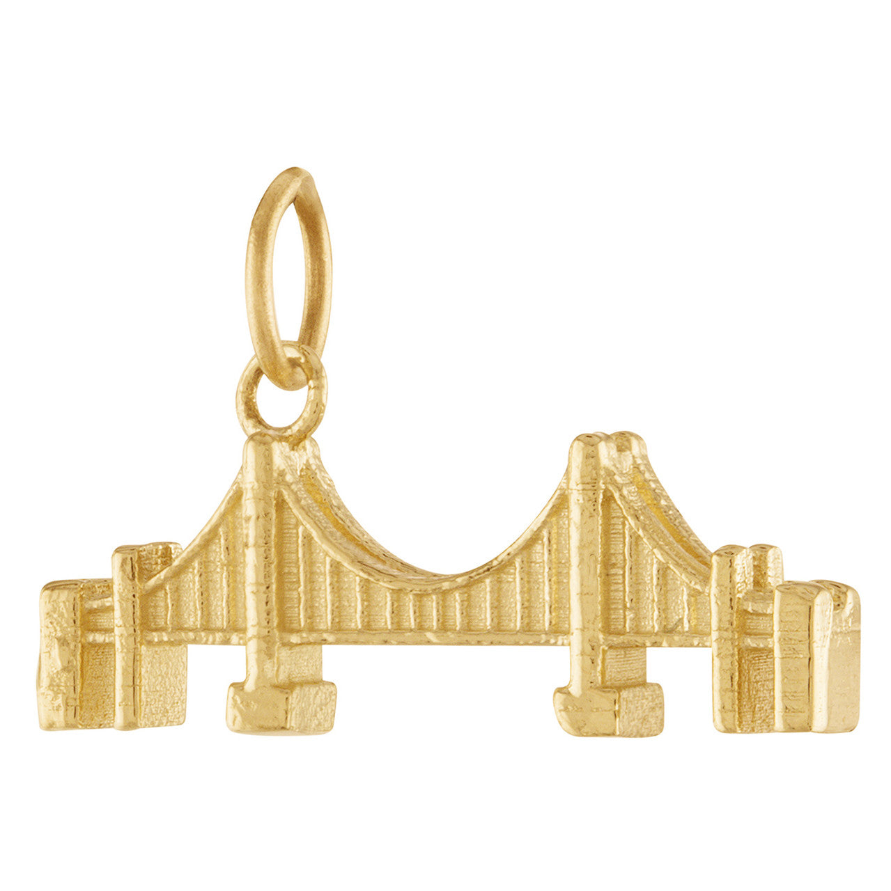 Golden Gate Bridge 14K Gold Charm